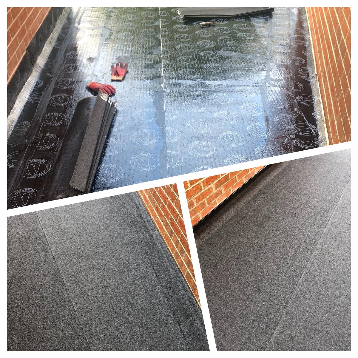 re-felted-garage-roof-whitleyroofing-co-uk